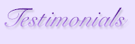 Testimonials Testimonials